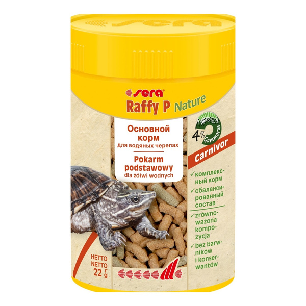 Sera Raffy P Nature 100 ml granulat - gady pokarm podstawowy