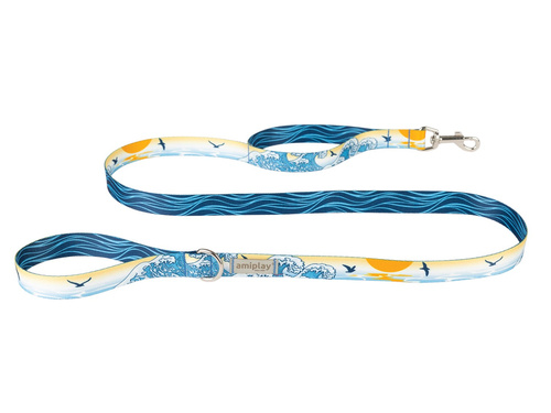 amiplay Smycz BeNature S 150x1,5cm Waves