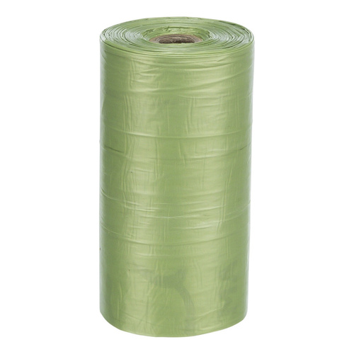 Trixie Woreczki na psie odchody 4 rolki po 20 worków zielone recykling