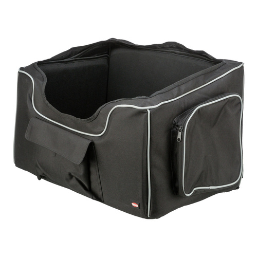 Trixie Fotelik samochodowy, dla psa/kota, czarno/szary, 56 x 37 x 36 cm