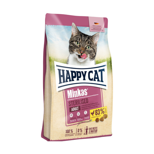 Happy Cat Minkas STERILISED karma dla Kota Drób 10kg