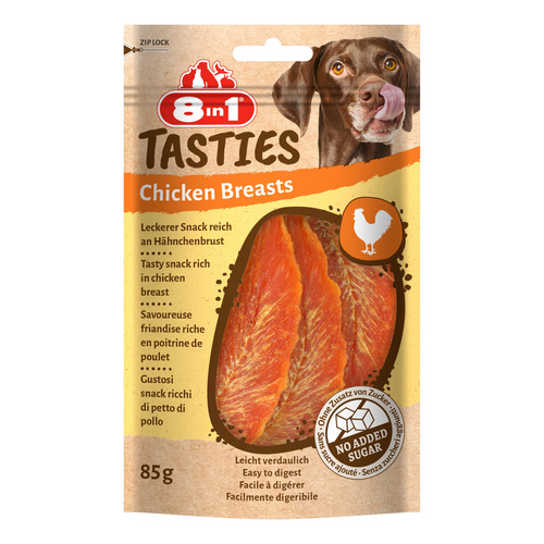 8in1 Przysmak dla psa piersi z kurczaka Tasties 85g