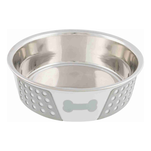 Trixie Miska metalowa dla psa kota szara 1,4L
