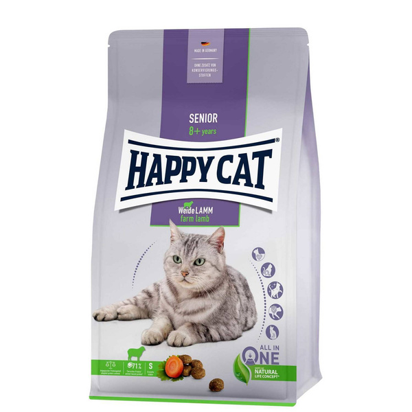 Happy Cat Senior sucha karma Jagnięcina dla kota 1,3kg