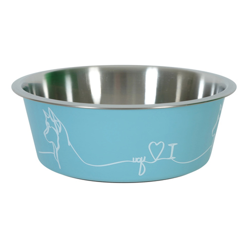 ZOLUX Miska antypoślizgowa dla psa LOVE kol. niebieski 1200ML