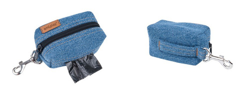 amiplay Torebka na worki do odchodów Denim 9x5x4cm Niebieski