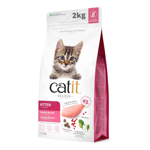 Recipes Kitten, karma sucha, dla kociąt, drób, 2kg