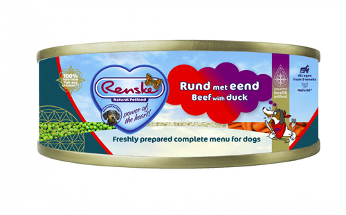 Renske Beef with duck - świeża wołowina z kaczką dla psów (95g)