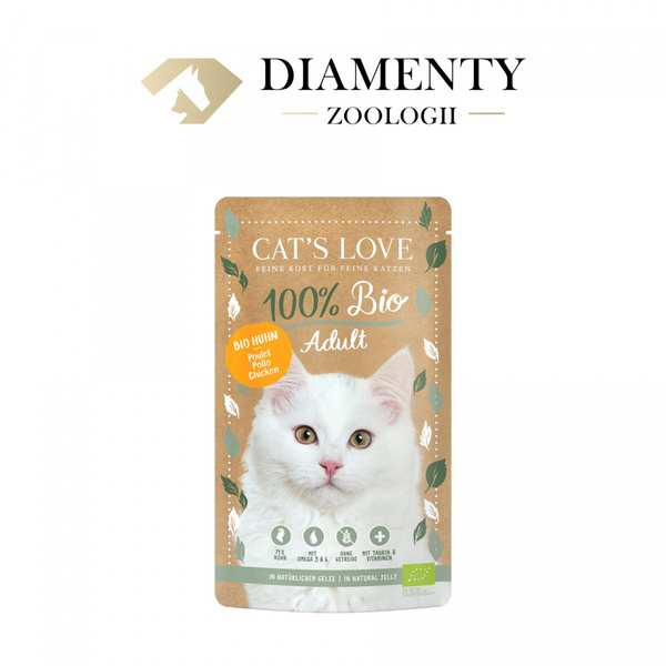 CAT'S LOVE Bio Chicken - ekologiczny kurczak w naturalnej galaretce (100g)