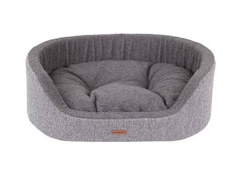amiplay Legowisko Elipsa 2in1 ECO Malmo L 73x64x22cm Szary