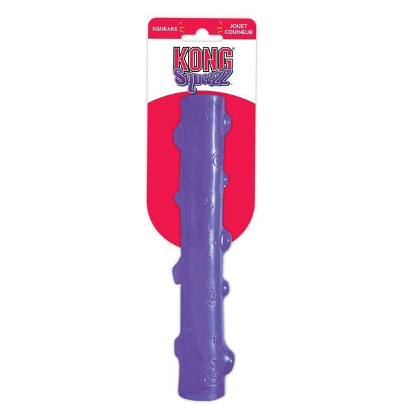 KONG Zabawk dla psa PSS2E Squeezz Stick Assorted Piszcząca M
