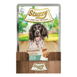 Stuzzy Bocconcini karma mokra dla psa cielęcina z groszkiem w galarecie kawałki 100 g