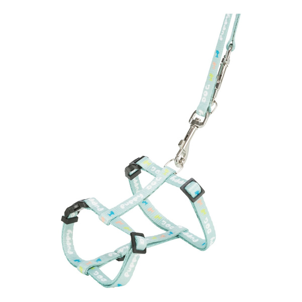 Trixie Junior Puppy Szelki H ze smyczą miętowy M-L 27-45cm/10mm
