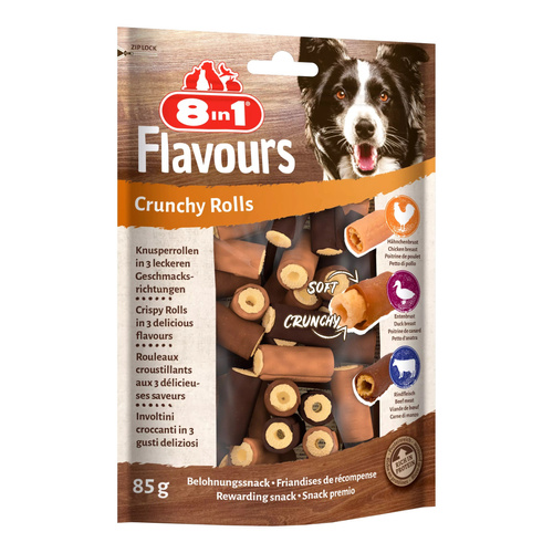 8in1 Przysmak dla psa kruche roleczki FLAVOURS 85g