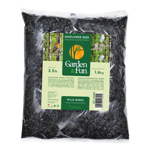Garden Fun Nasiona słonecznika czarnego 16 kg