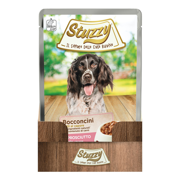 Stuzzy Bocconcini karma mokra dla psa szynka kawałki 100 g
