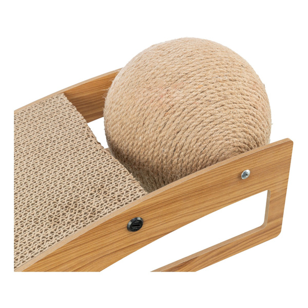 Trixie Drapak rampa z piłką, dla kota, karton/mdf, 40 x 17 x 20 cm