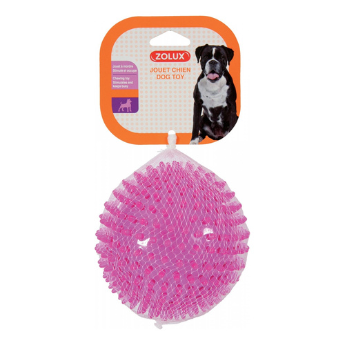 ZOLUX Zabawka dla psa piłka z kolcami TPR POP 13 cm kol. różowy