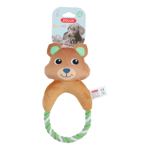 ZOLUX Zabawka pluszowa dla psa, Kuoka ze sznurkiem "Calinou" 26,5 cm