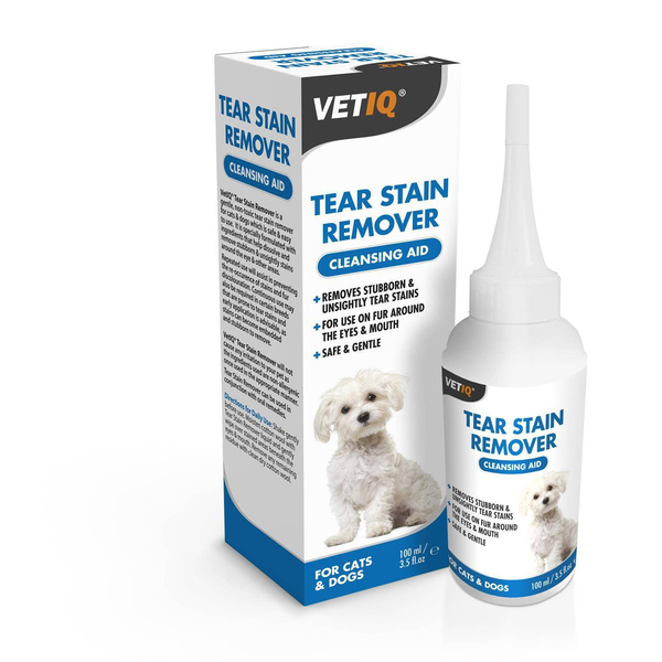 VetIQ Tear Stain Remover do usuwania przebarwień 100ml do psów i kotów