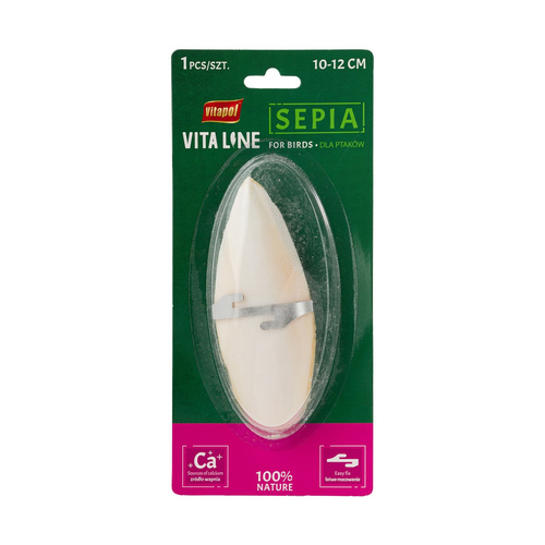 Vitapol sepia dla ptaków mała 10-12 cm na blistrze karton 24 sztuki