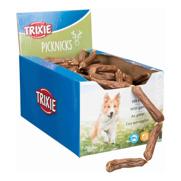 Trixie Kiełbaski z DZICZYZNĄ przysmak dla Psa 8cm x 200szt