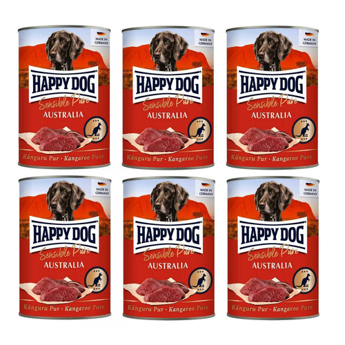 Happy Dog Sensible Pure Kangur 100% Australia 6 x 400g