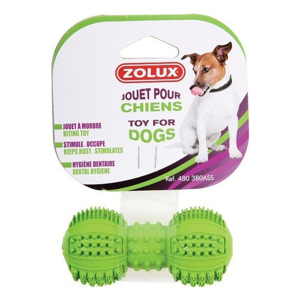ZOLUX Zabawka dla psa kauczukowa kość Dental 9 cm