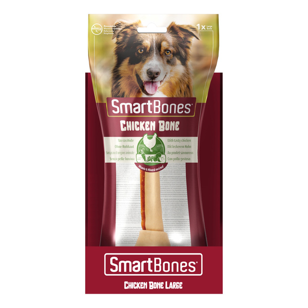 SMART BONES Przysmak dla psa kość o smaku kurczaka L 1 szt.