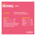 Schesir Meatball przysmak dla psów kulki mięsne wołowe 225 g