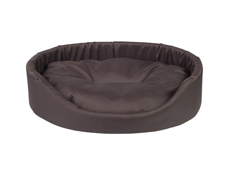 amiplay Legowisko owalne Basic XL 72x63x16cm Brązowy