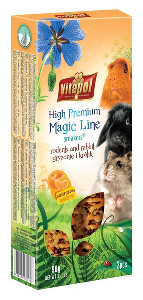 Vitapol SMAKERS DLA GRYZONI I KRÓLIKA Z MANDARYNKĄ MAGIC LINE