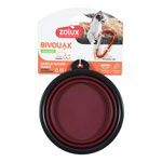 ZOLUX Składana miska dla psa BIVOUAK 450 ml czerwona