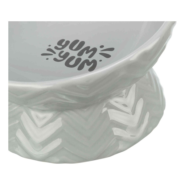 Trixie Miska podwyższona, dla psa, ceramika, szara, 0.35 l/17 cm