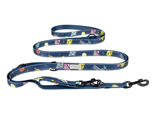 amiplay Smycz regulowana 8in1 BeSpace S 200-400x1,5cm Comics