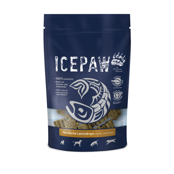 ICEPAW Nordische Lammdrops - przysmaki z jagnięciną dla psów (300 g)