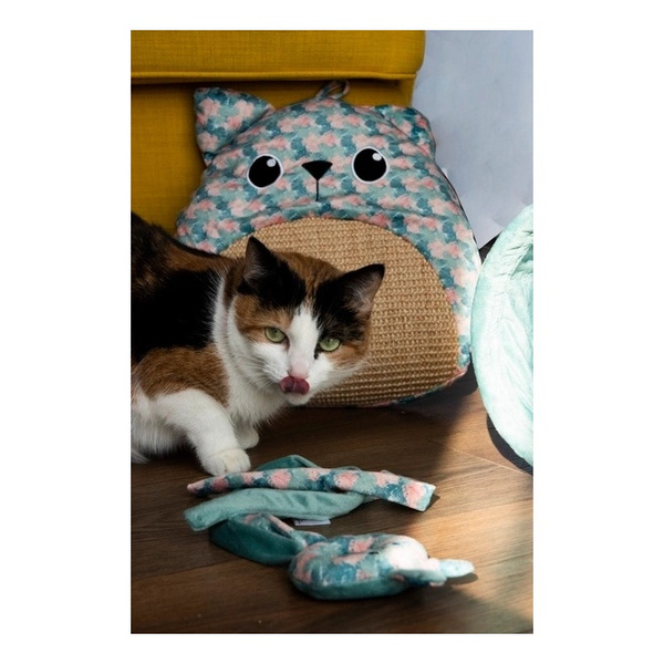 ZOLUX Zabawka dla kota królik zawieszany na drzwiach,liście ETHICAT 59,5 cm