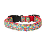 Barry King obroża dla psa, wzór folk, taśma 16mm/30-47cm czerwona