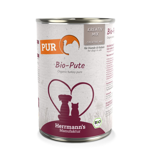 HERRMANN'S MANUFAKTUR Kreativ Mix Bio Pute - 100% indyk ekologiczny (400g)