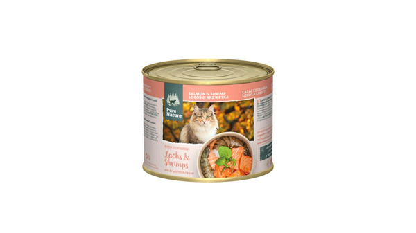 PURE NATURE CAT Lachs Shrimps - łosoś z krewetkami dla dorosłych kotów (190g)