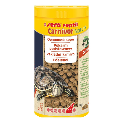 Sera Reptil Professional Carnivor Nature 1.000 ml granulat - gady pokarm podstawowy