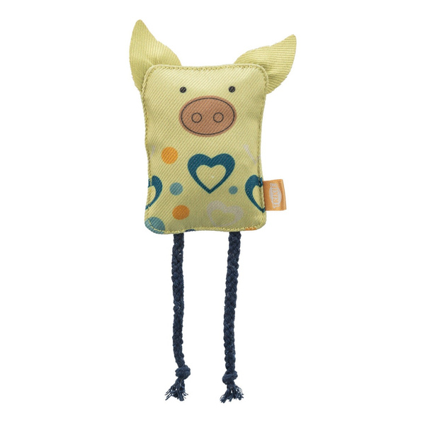 Trixie Miś, zabawka, dla kota, materiał, 12 cm, z kocimiętką