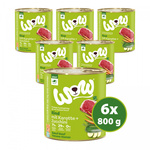 WOW Rind - wołowina z marchewką i cukinią (6 szt. x 800g)