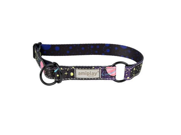 amiplay Obroża półzaciskowa BeSpace M 26-40cmx2cm Milkyway
