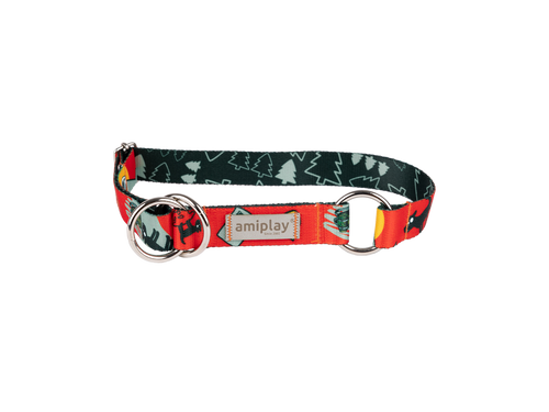 amiplay Obroża półzaciskowa Amik L 35-50x2,5cm TravelDog