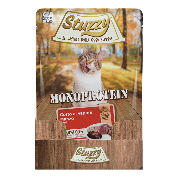 Stuzzy Monoprotein karma mokra dla kota świeża wołowina 85 g