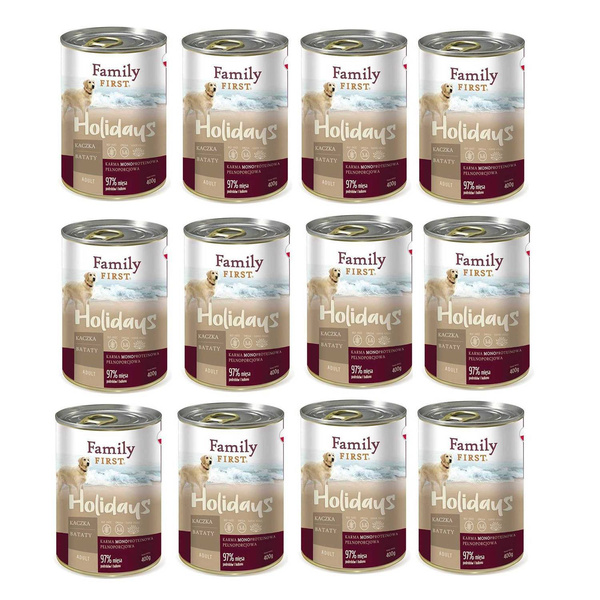 Family First Puszka KACZKA bataty adult 12 x 400 g