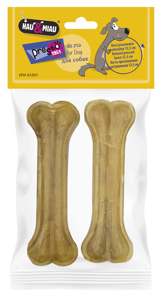 KOŚĆ PRASOWANA NATURALNA, 12, 5 cm 2szt/op, 90 g/op, 96 op/karton