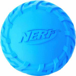 Piłka gumowa NERF z bieżnikiem, piszcząca,  5,7 x 6,2 x 6,2 cm, niebieska/ żółta