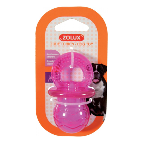 ZOLUX Zabawka dla psa smoczek TPR POP 7.5 cm kol. różowy
